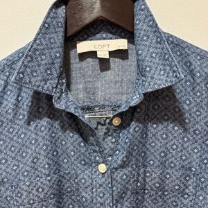 LOFT petites button down shirt